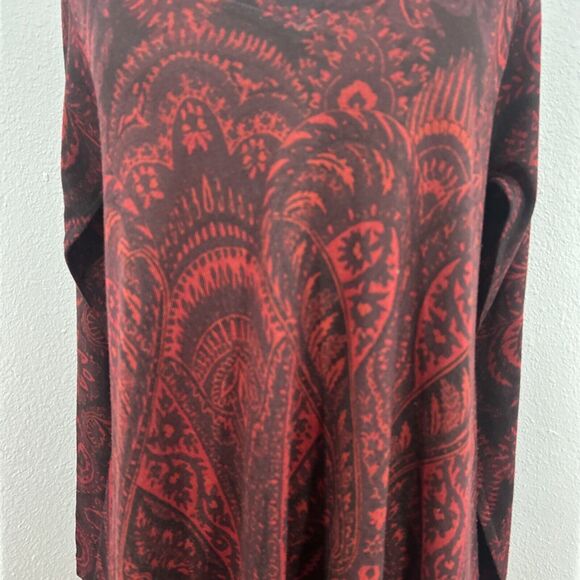 Soft Surroundings Top Womens Medium V Neck Nikita Paisley Tunic - Picture 3 of 12